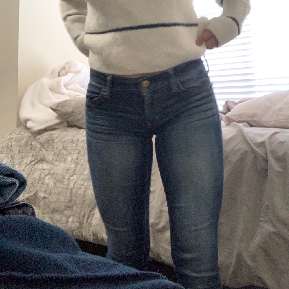 skinny low wasted jeans